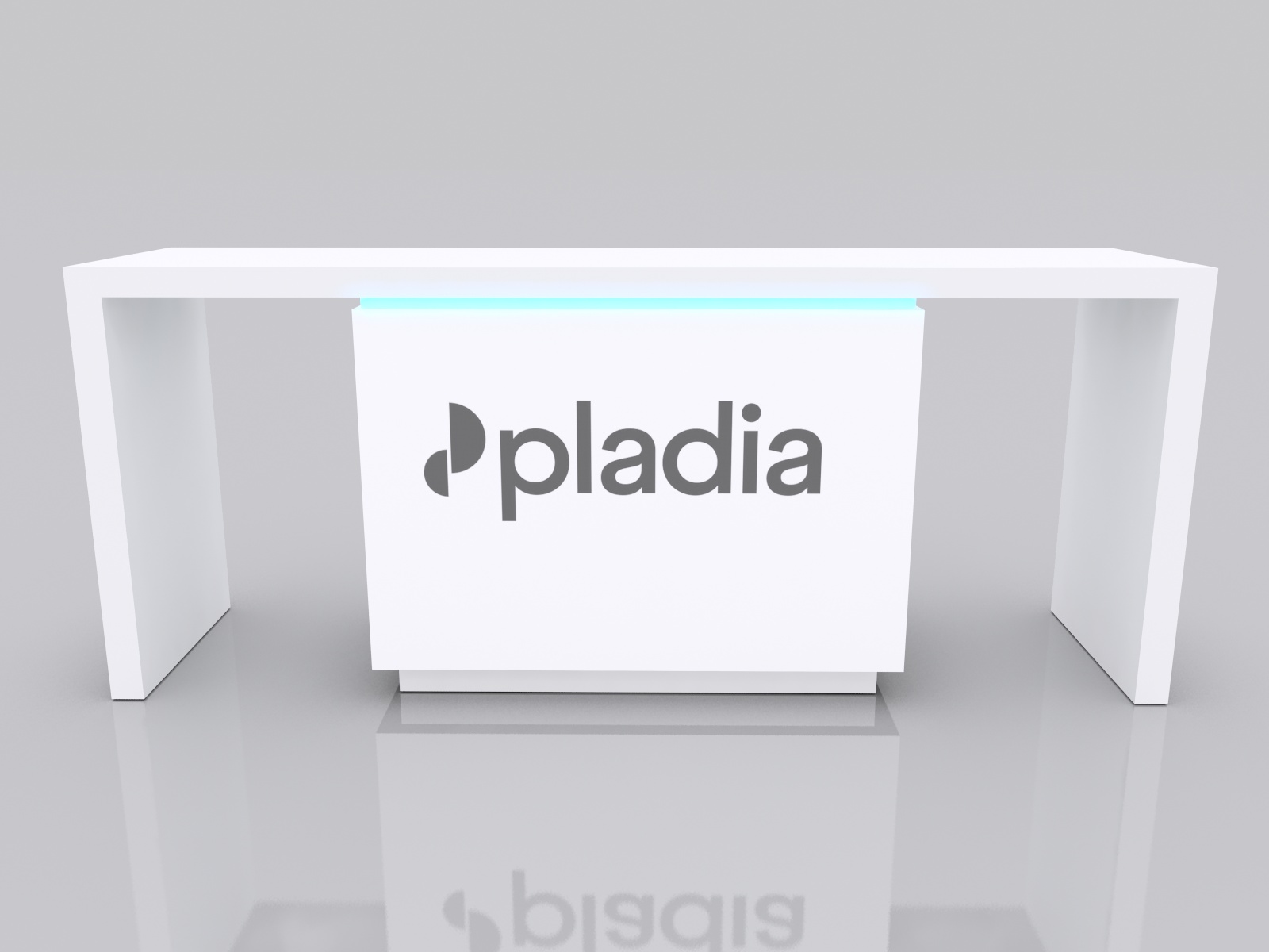 MOD-1742 Waterfall Workstation Counter -- Image 2